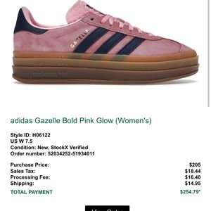 Adidas Gazelle Bold Pink Glow (Women’s)